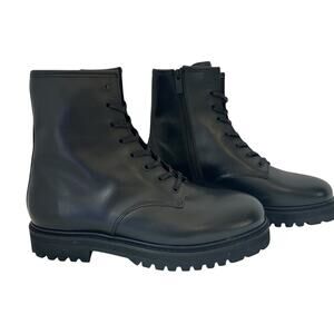 Thursday Boot Co. Combat Boots size US 9 NWOT New Black Leather